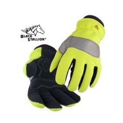 Black Stallion Hi-Vis Insulated Work Gloves, Large