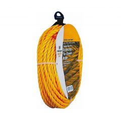 Wellington 3/8" x 50' Twisted Poly Heavy Load Rope, Yellow