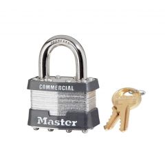 Master Lock Laminated 1KALF2126 Padlock - 1-1/2" Shackle