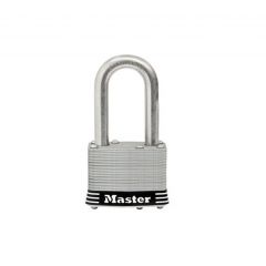 Master Lock 1-3/4" Wide Laminated Stainless Steel Padlock, 1-1/2" Shackle, 1SSKADLF