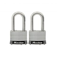 Master Lock 1SSTLF Laminated Stainless Steel Padlock, 2 Pack