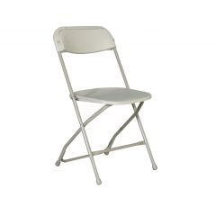 Rhino Metal Folding Chair, Bone, Set of 10