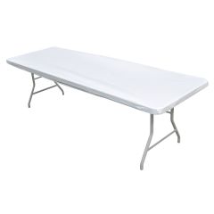 Kwik Covers 8' Rectangle White Table Cover