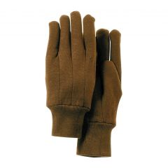 9 oz. Brown Jersey Gloves, 12 Count