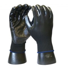 Ultra-Thin Black Nitrile Gloves, XL