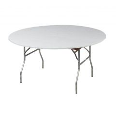 Kwik Covers 48" Round White Table Cover
