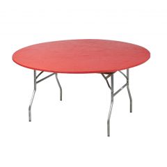 Kwik Covers 60" Red Round Table Covers - Bulk