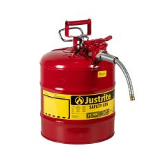 Justrite Type II 5 Gallon Red Steel Safety Gas Can, 7250120