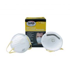 N95 Valved Particulate Respirators, Box of 10 Dust Masks