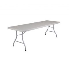 8' Lightweight Rectangular Folding Table, 2 Count