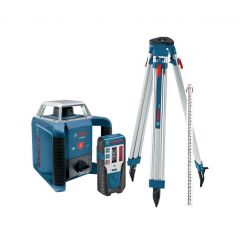 Bosch Self-Leveling Horizontal Slope Rotary Laser w/Receiver, Tripod & Rod