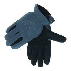 Polar Fleece Gray Driving Gloves, XL