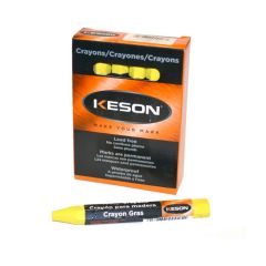 Keson Yellow Lumber Crayons, Box of 12